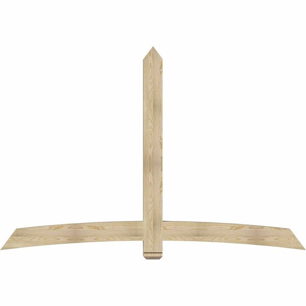 Ekena Millwork Bellingham Rough Sawn Timber Gable Bracket, Douglas Fir, 96"W x 64"H x 4"D x 6"F, 16/12 Pitch GBW096X64X0406BEL00RDF - main